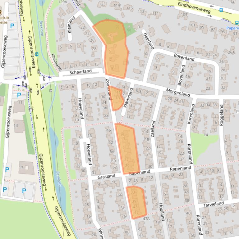 Kaart van postcodegebied 5663HS.