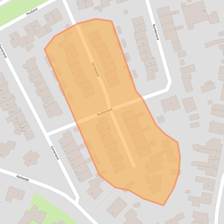 Kaart van postcodegebied 5663HX.