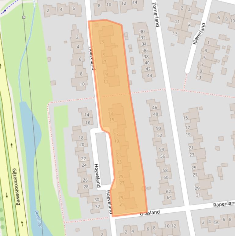 Kaart van postcodegebied 5663JS.