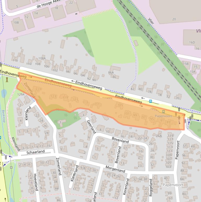 Kaart van postcodegebied 5663NC.