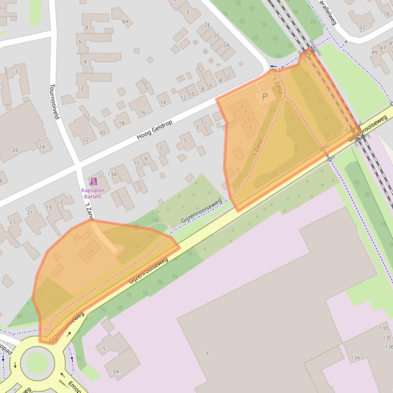 Kaart van postcodegebied 5663PE.