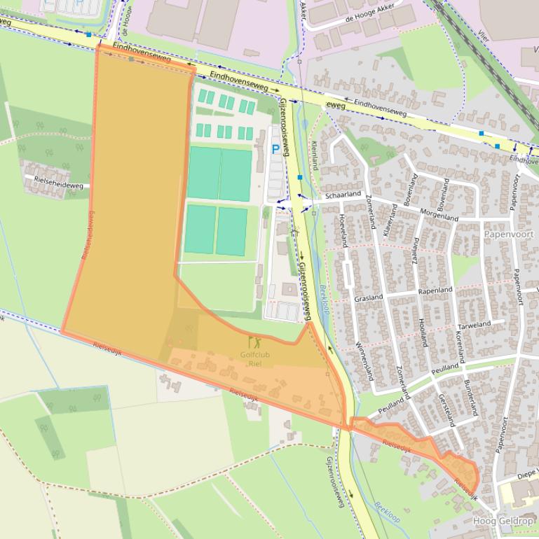 Kaart van postcodegebied 5663PK.