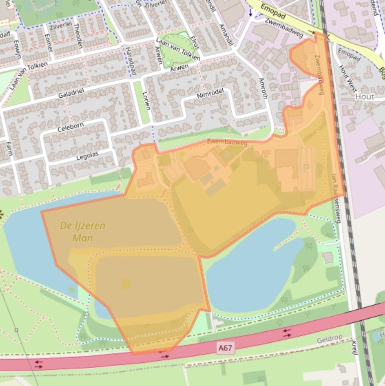 Kaart van postcodegebied 5663PL.