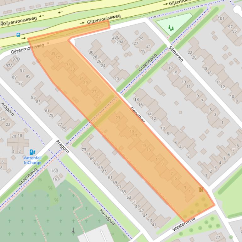 Kaart van postcodegebied 5663RL.