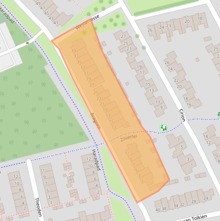 Kaart van postcodegebied 5663RP.