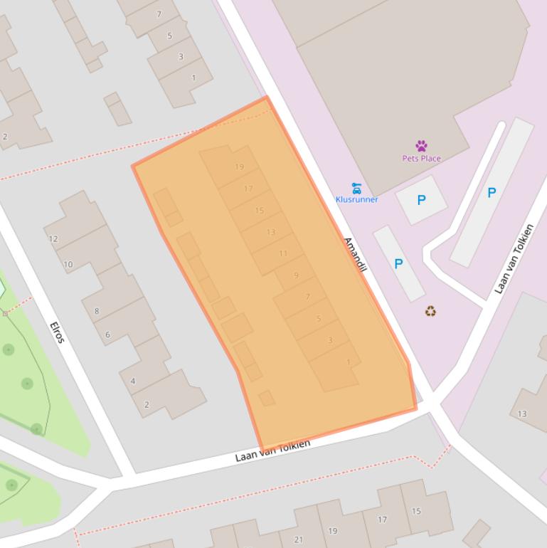 Kaart van postcodegebied 5663RT.