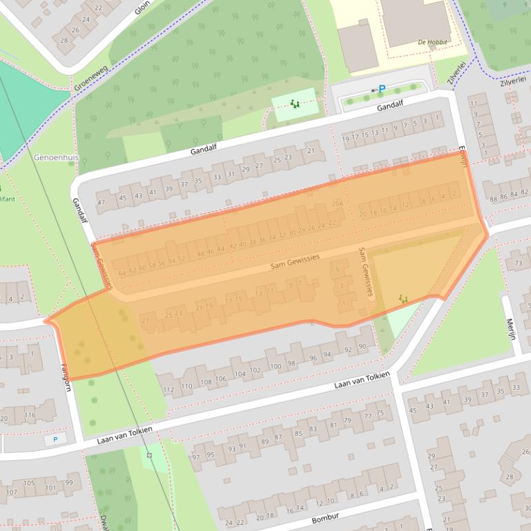Kaart van postcodegebied 5663SR.