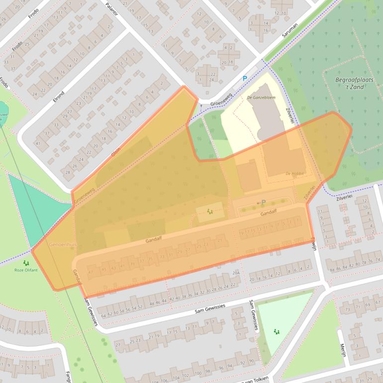 Kaart van postcodegebied 5663ST.