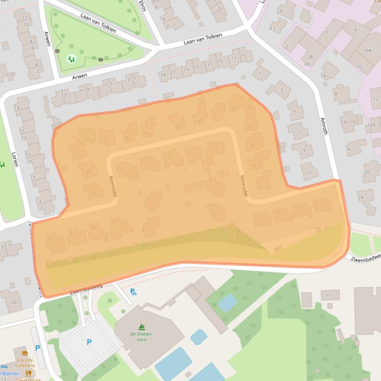 Kaart van postcodegebied 5663TE.