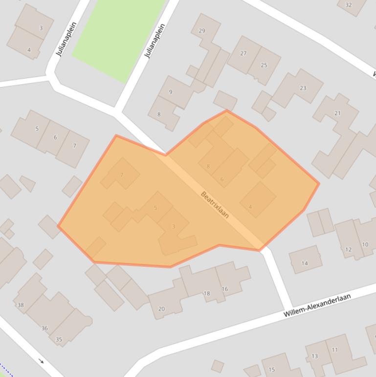 Kaart van postcodegebied 5664AM.