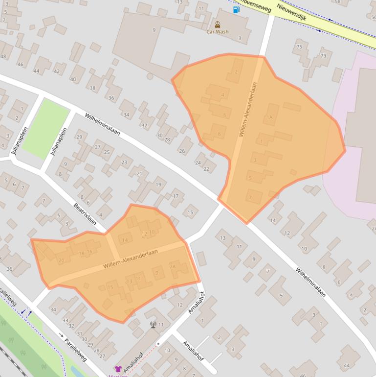 Kaart van postcodegebied 5664AN.