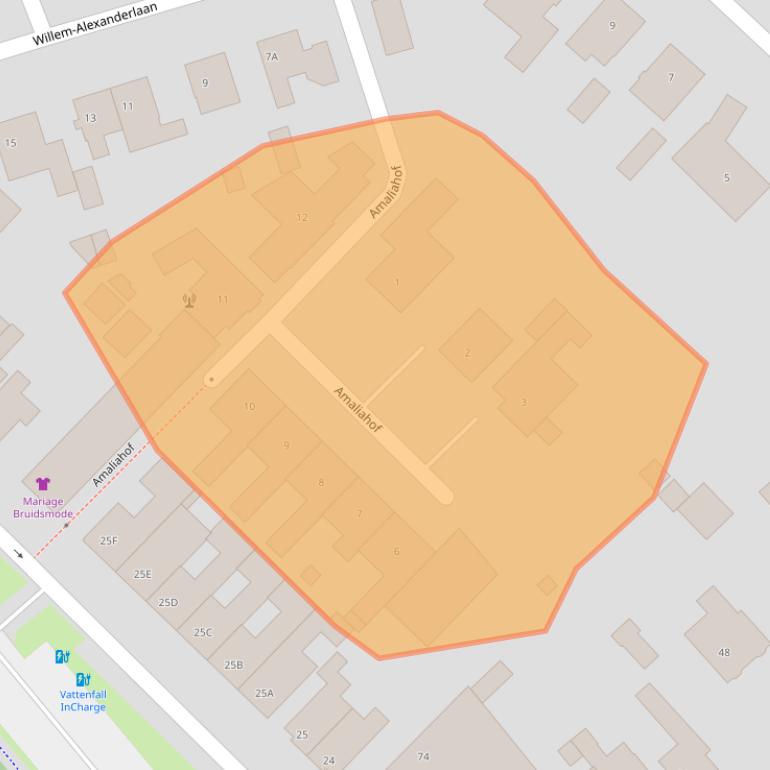 Kaart van postcodegebied 5664AW.