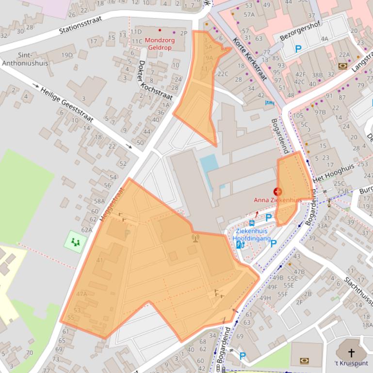 Kaart van postcodegebied 5664BE.