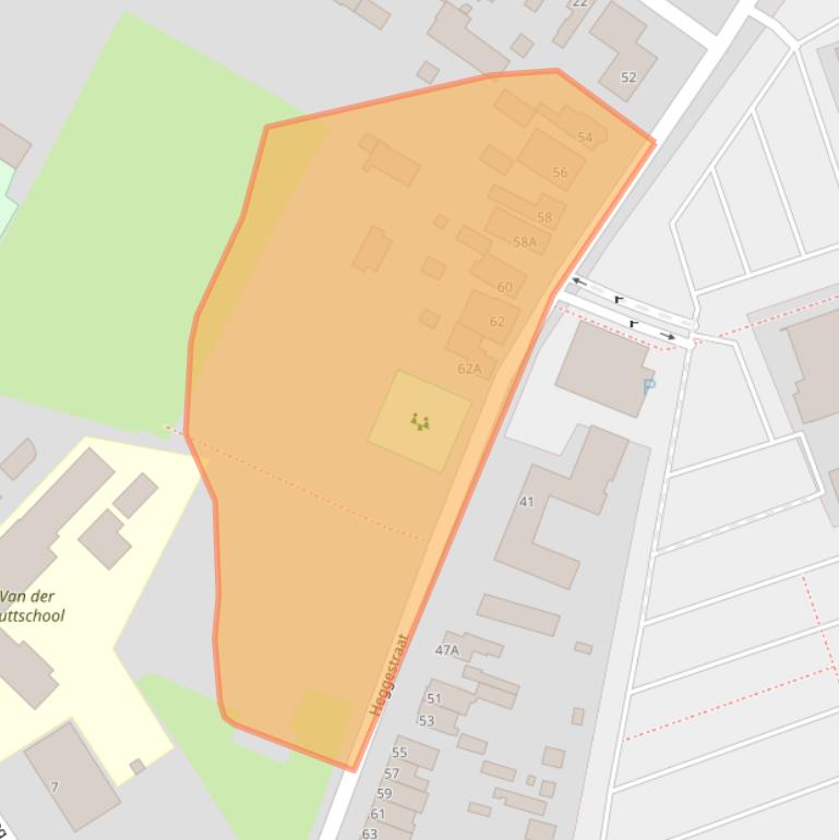 Kaart van postcodegebied 5664BJ.