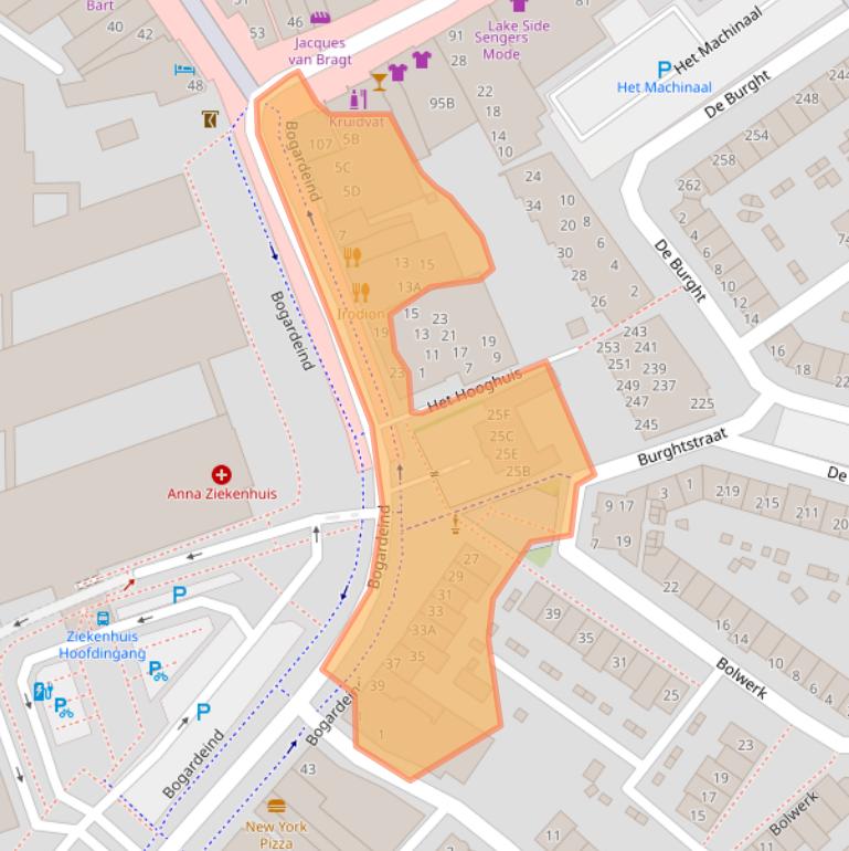 Kaart van postcodegebied 5664EA.