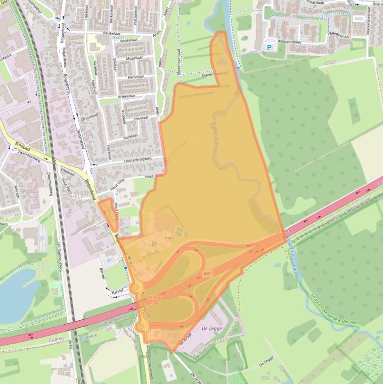Kaart van postcodegebied 5664EG.