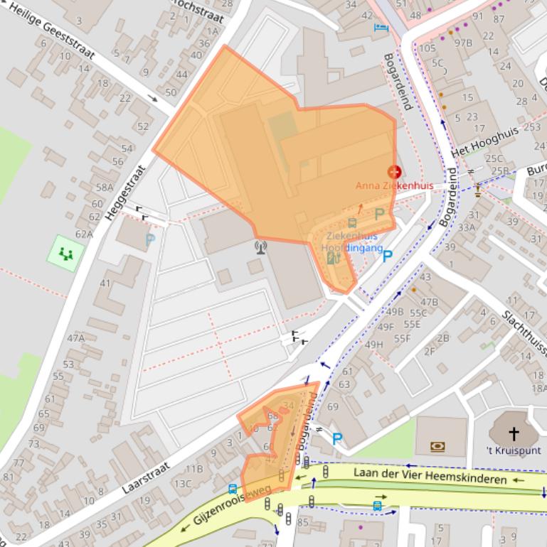 Kaart van postcodegebied 5664EH.