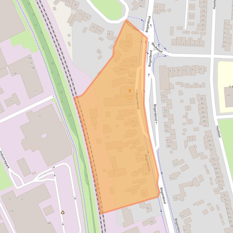 Kaart van postcodegebied 5664EL.