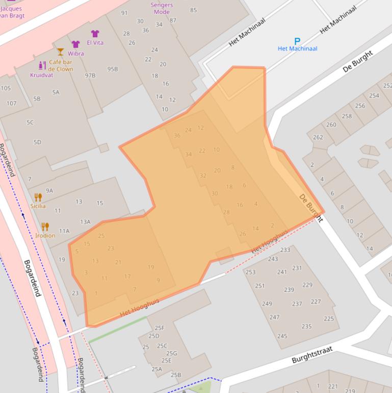 Kaart van postcodegebied 5664ER.