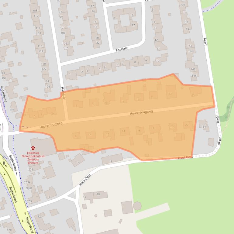 Kaart van postcodegebied 5664EV.