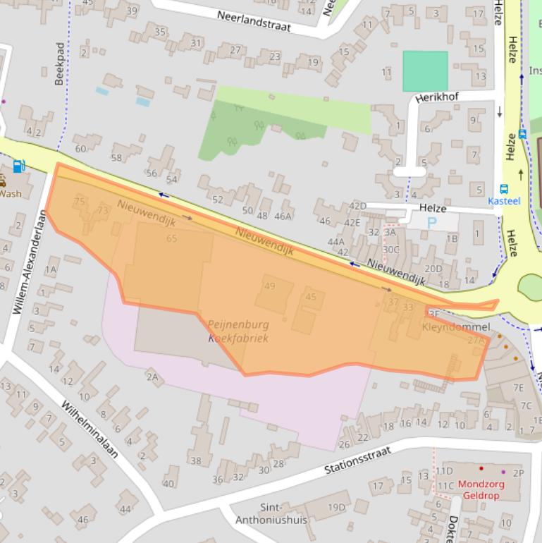 Kaart van postcodegebied 5664HB.