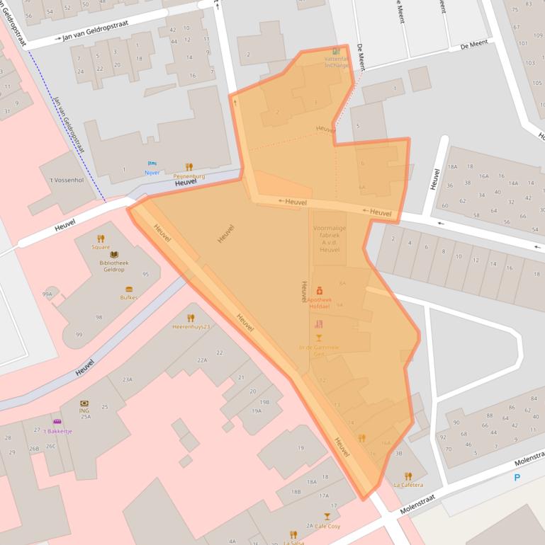 Kaart van postcodegebied 5664HK.