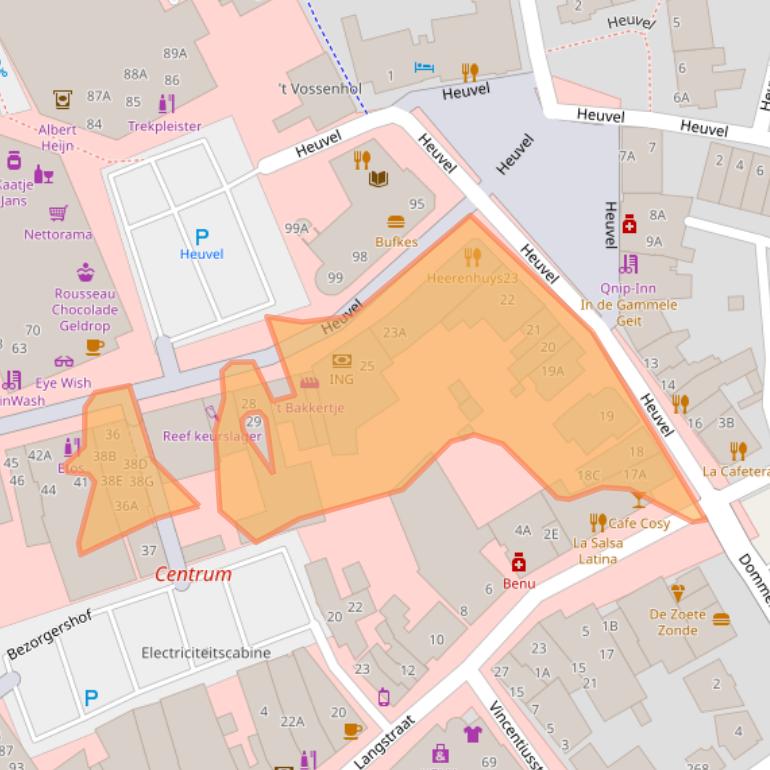 Kaart van postcodegebied 5664HL.