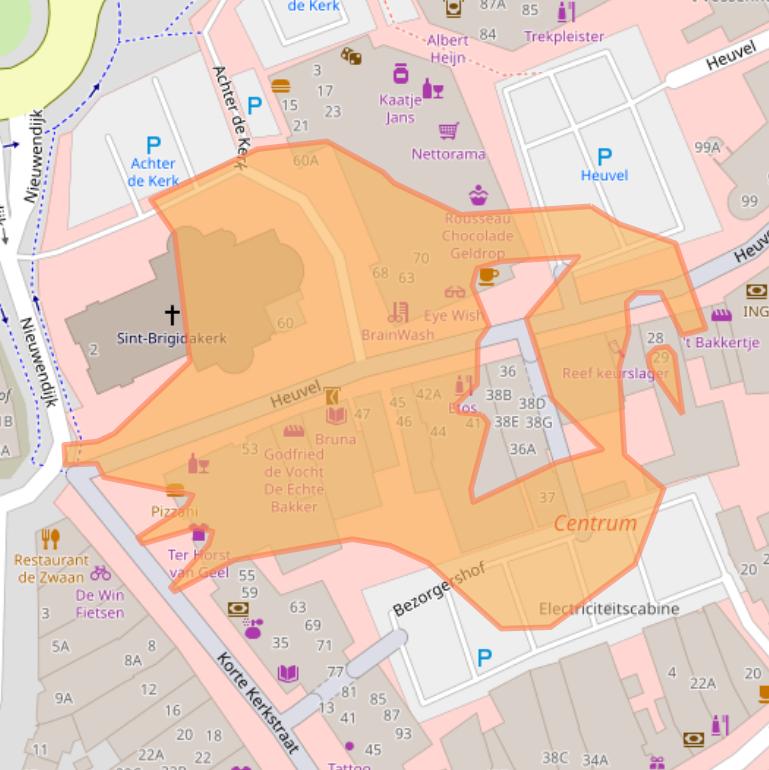 Kaart van postcodegebied 5664HM.