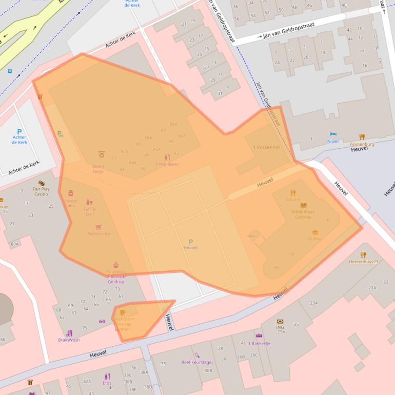 Kaart van postcodegebied 5664HN.