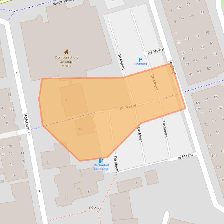 Kaart van postcodegebied 5664HT.