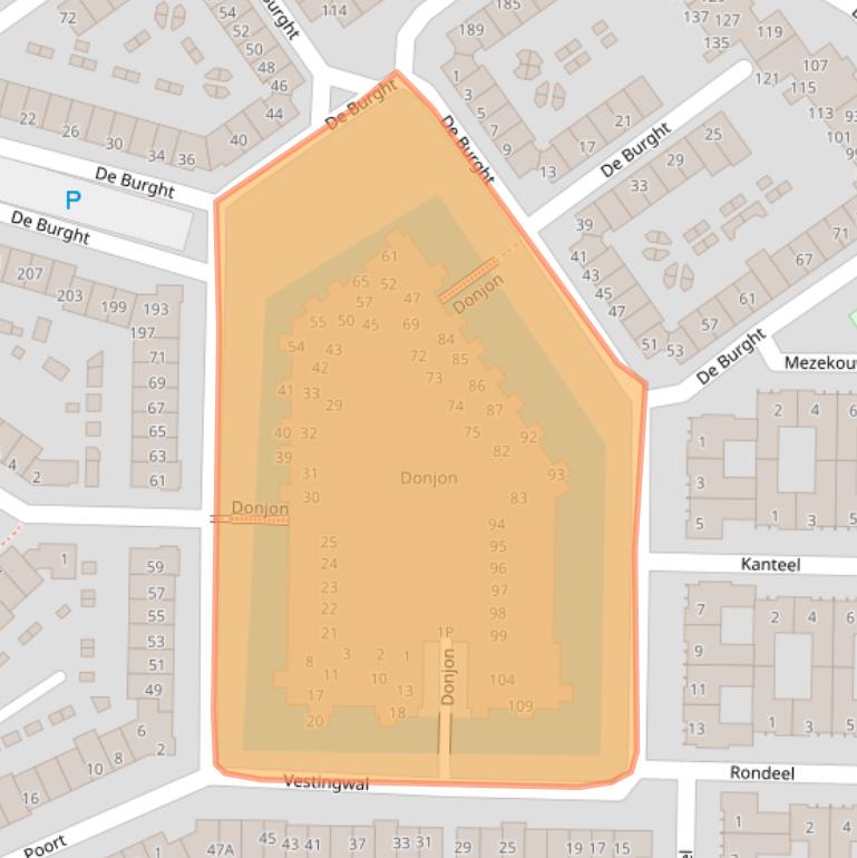 Kaart van postcodegebied 5664PD.
