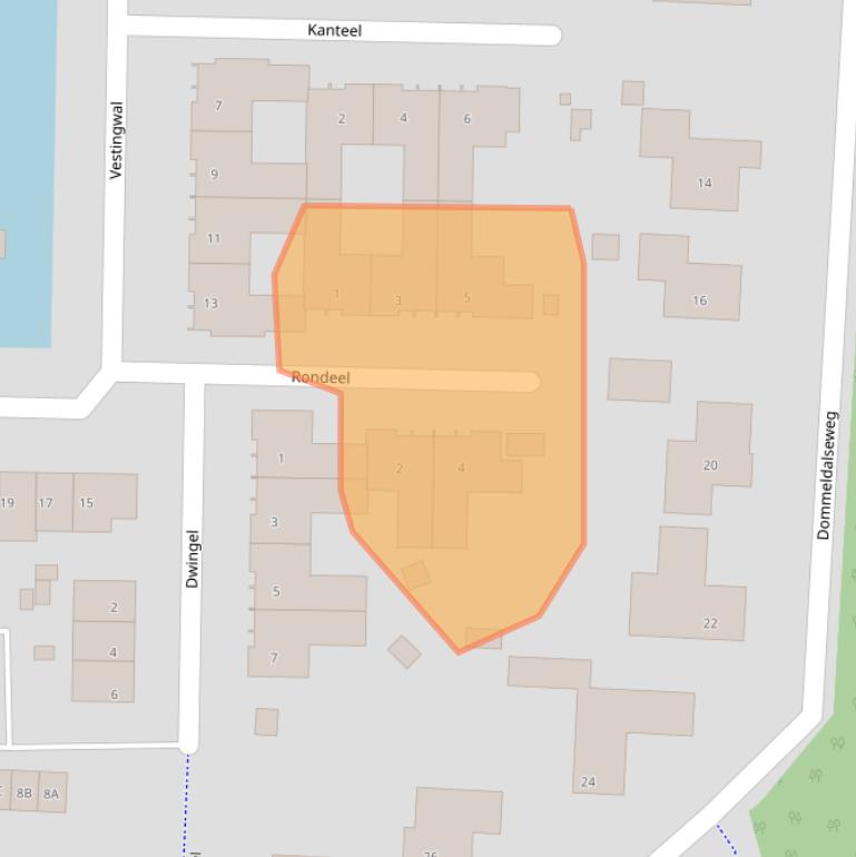 Kaart van postcodegebied 5664PJ.