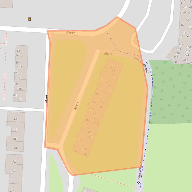 Kaart van postcodegebied 5664RA.