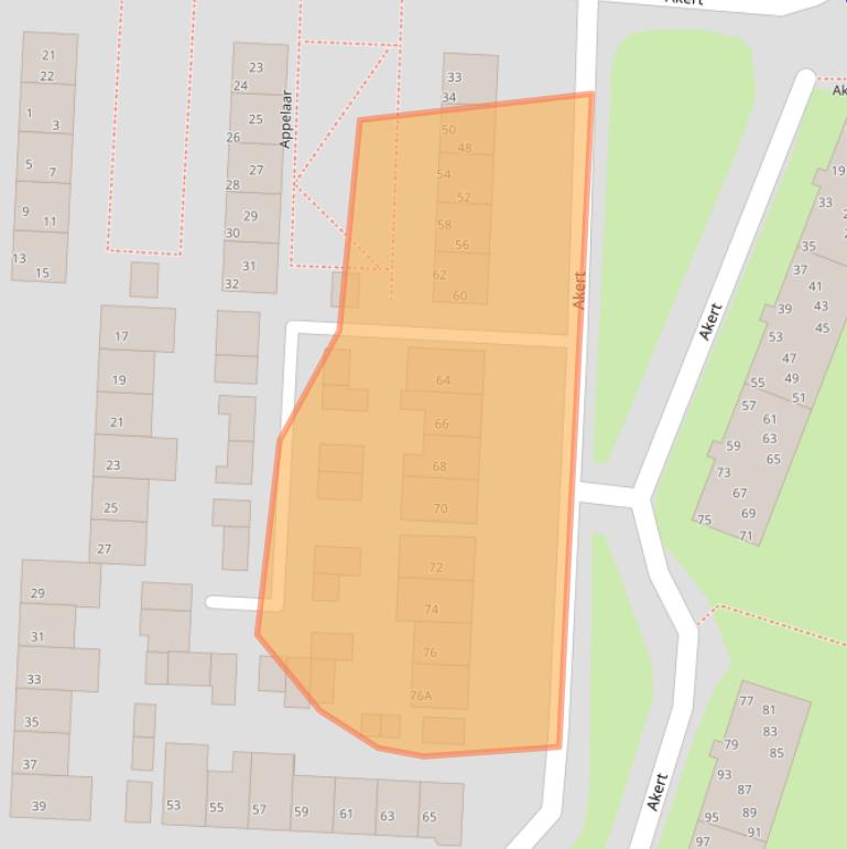 Kaart van postcodegebied 5664RJ.