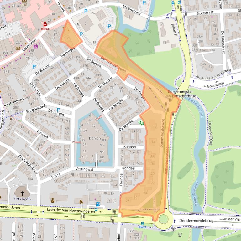 Kaart van postcodegebied 5664RP.