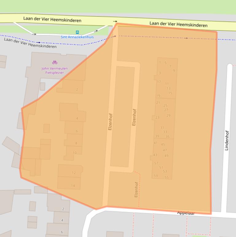 Kaart van postcodegebied 5664TV.