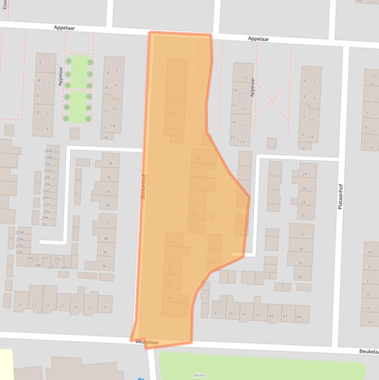 Kaart van postcodegebied 5664VC.