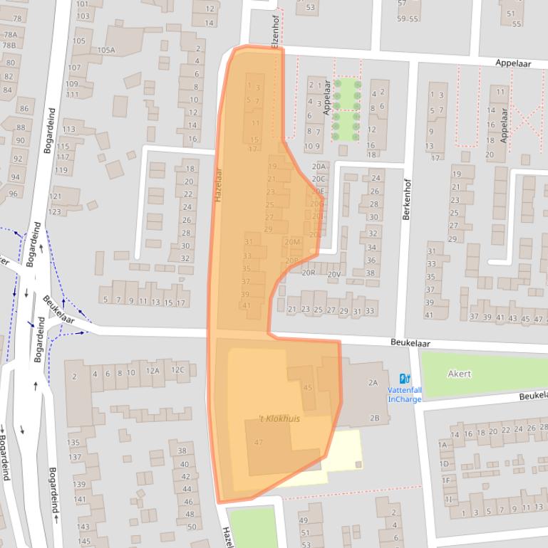 Kaart van postcodegebied 5664VE.
