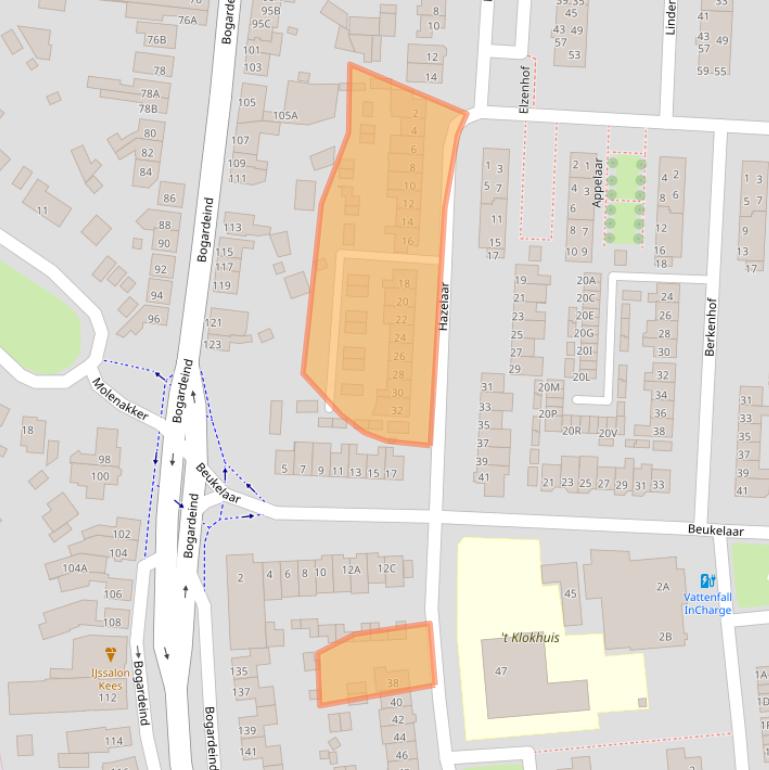 Kaart van postcodegebied 5664VJ.