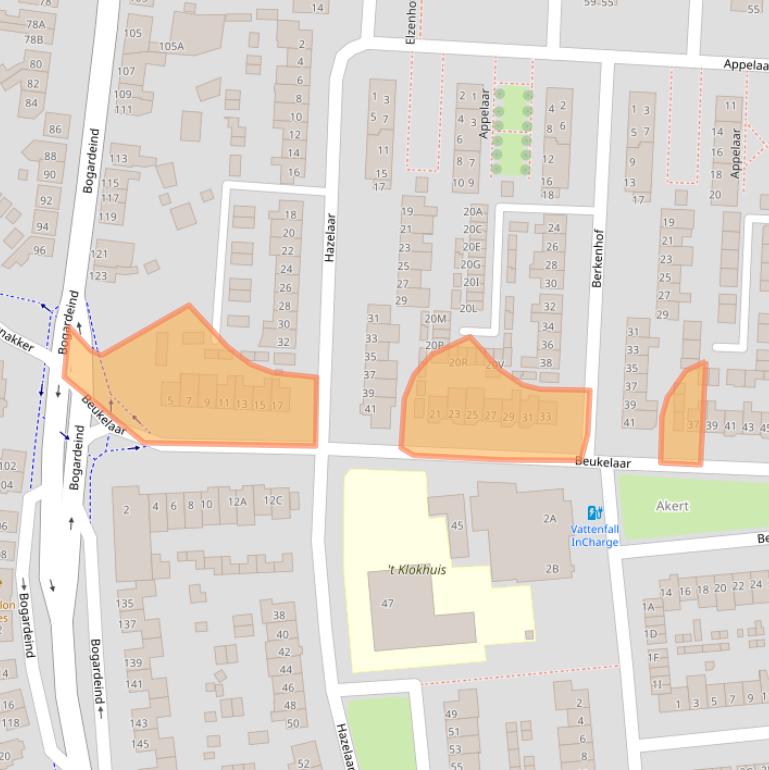 Kaart van postcodegebied 5664XA.