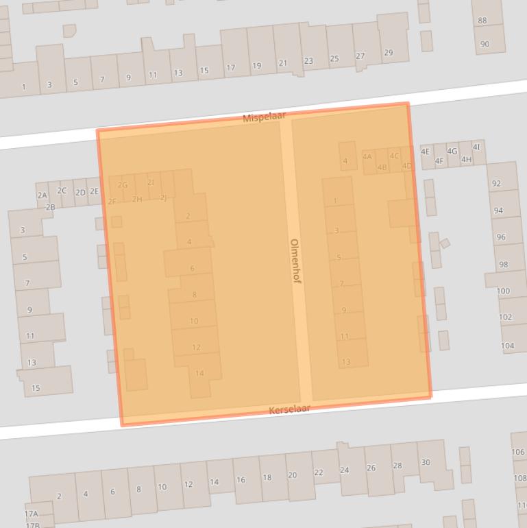 Kaart van postcodegebied 5664XH.