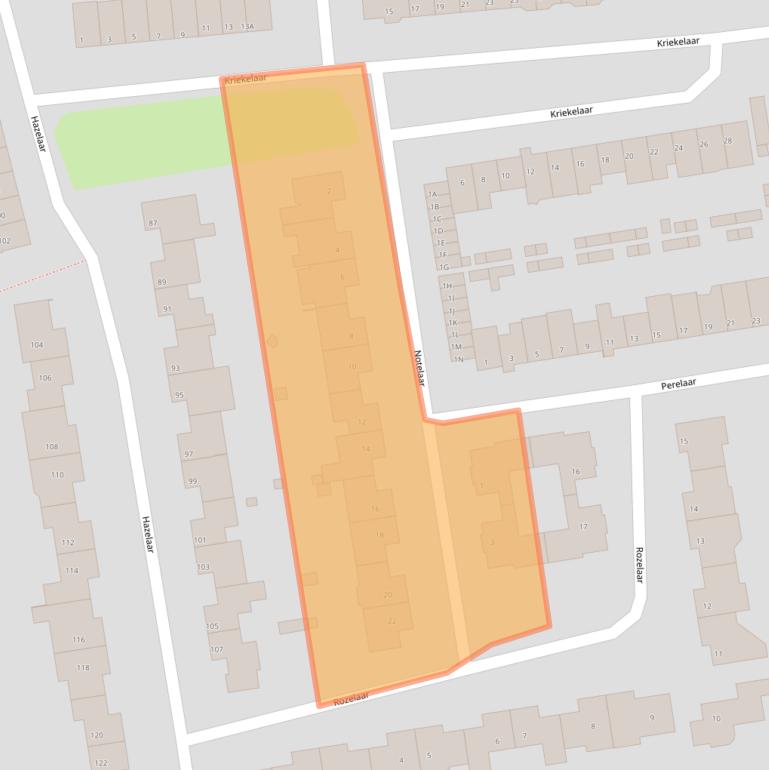 Kaart van postcodegebied 5664XP.