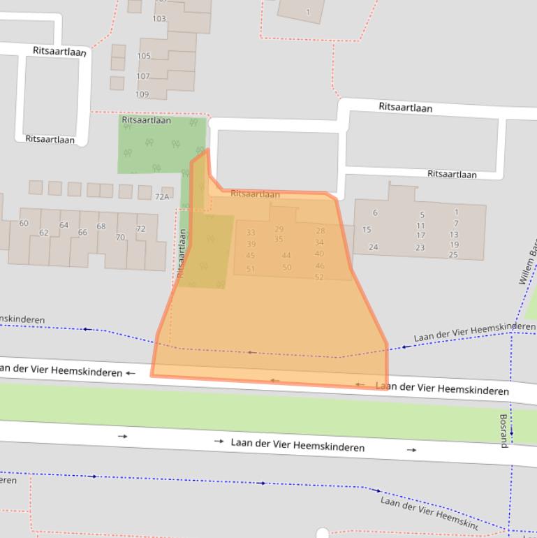 Kaart van postcodegebied 5665BB.