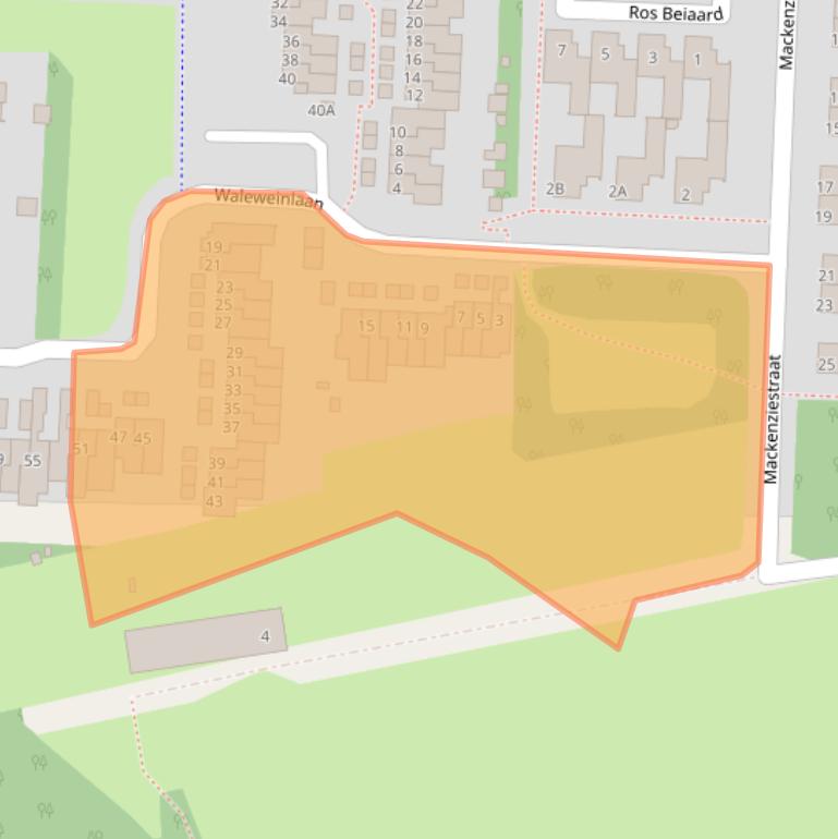 Kaart van postcodegebied 5665CE.