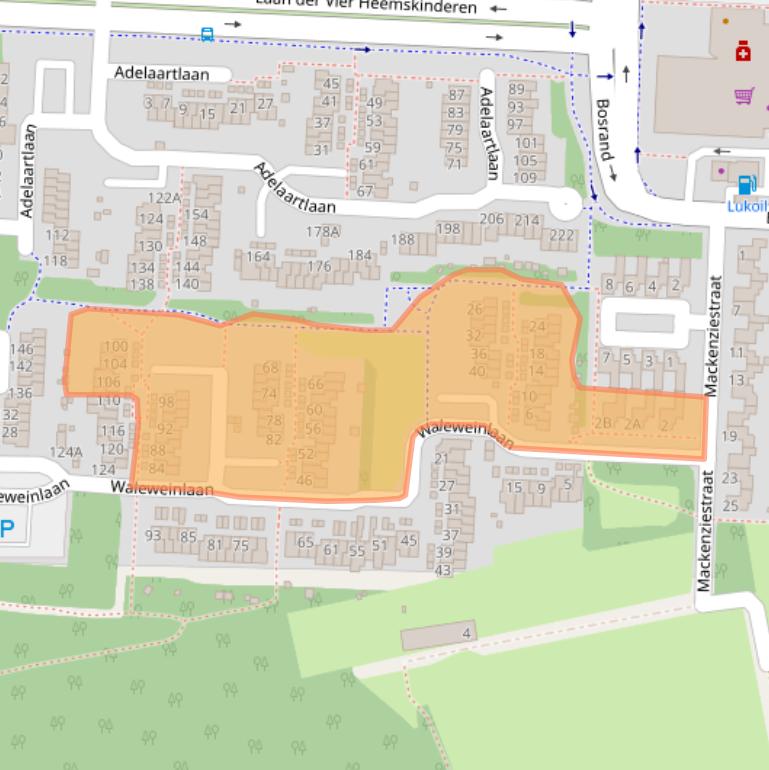 Kaart van postcodegebied 5665CK.