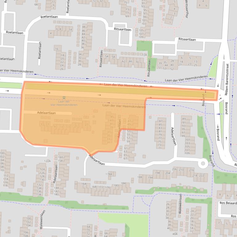 Kaart van postcodegebied 5665CV.