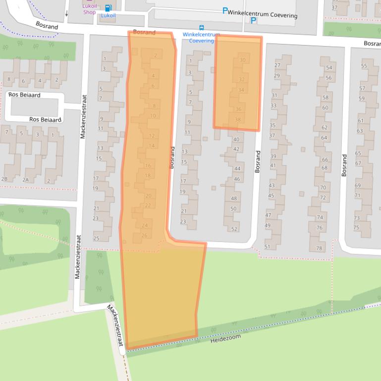 Kaart van postcodegebied 5665EP.