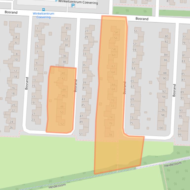 Kaart van postcodegebied 5665ER.