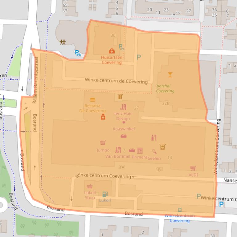 Kaart van postcodegebied 5665GA.