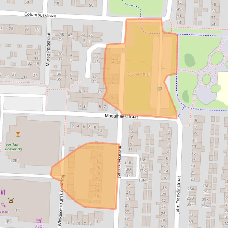 Kaart van postcodegebied 5665GD.